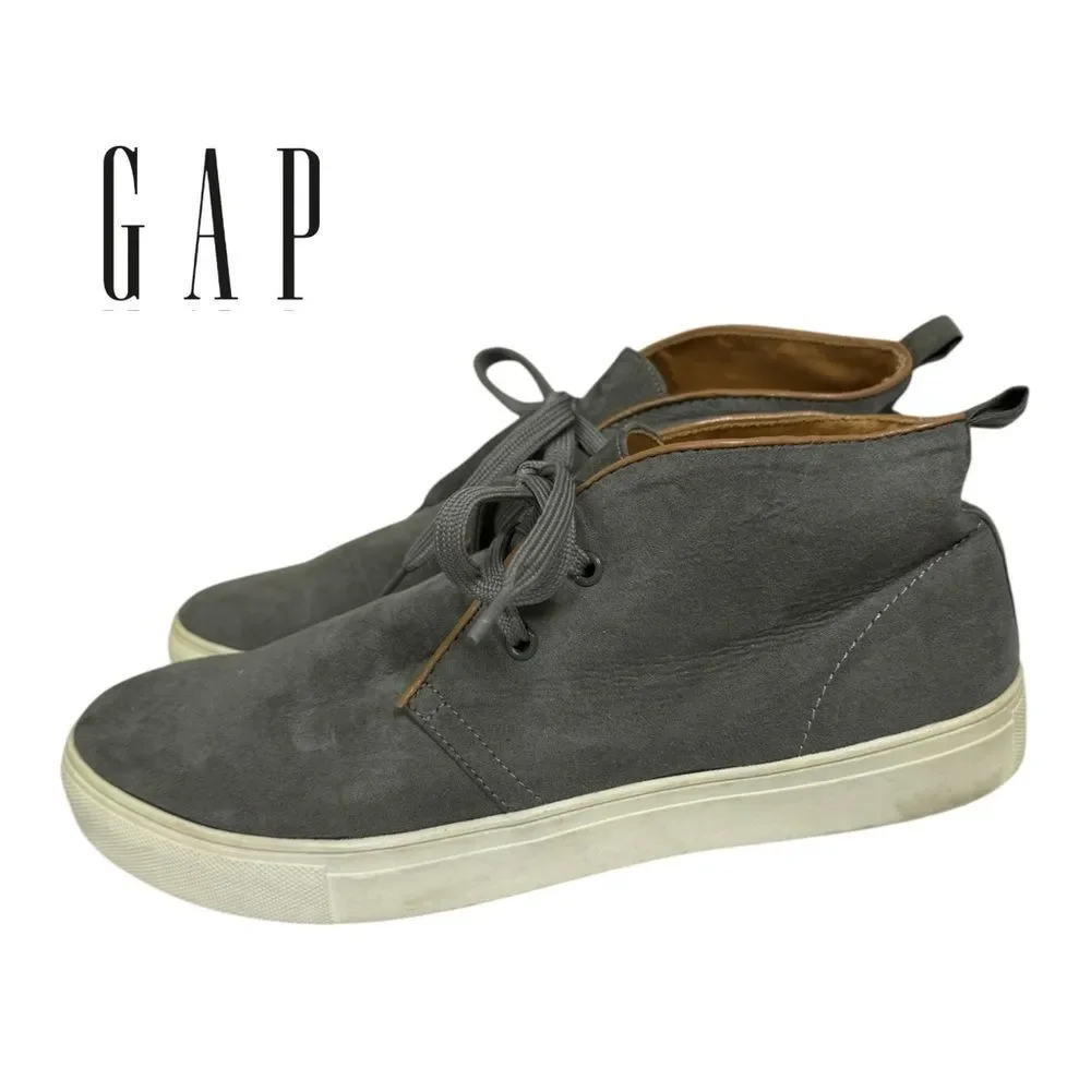 GAP Men's Boulder Grey Chukka Suede Boots Shoes Sneakers 8